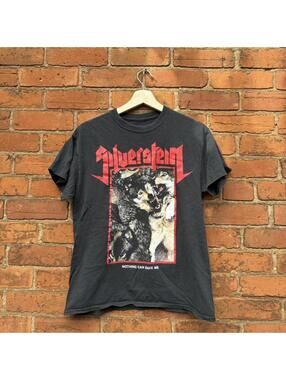 vintage Silverstein nothing can save me wolves t shirt 00s M